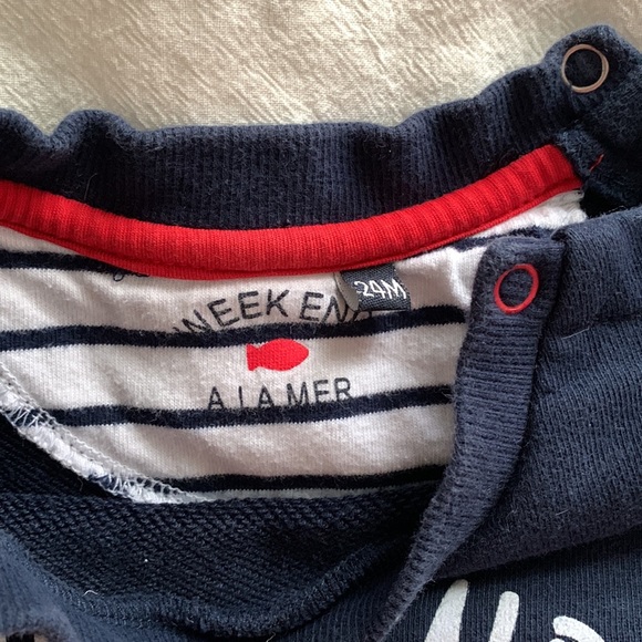 Week end a La mer sweatshirt 24 months GUD - Picture 3 of 4